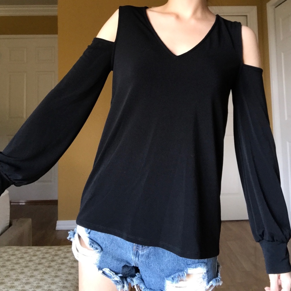 Express cold shoulder blouse